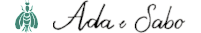 Logo mit einer stilisierten Biene, gefolgt von den Worten Ada e Sabo in Kursivschrift